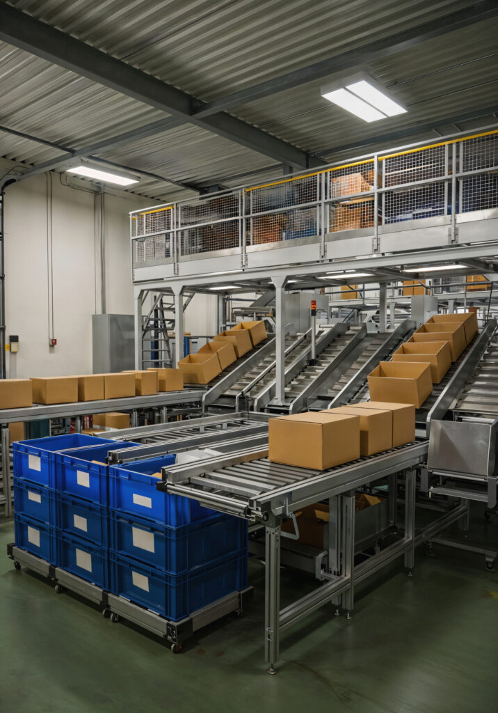 warehouse-logistics-sorting-system-1-716x1024 How-to-Guide About Other Packaging Machine & their details (2025)