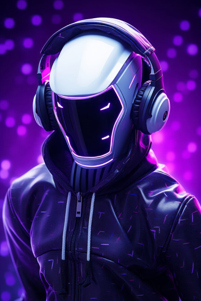 futuristic-robot-listening-music-headphones-683x1024 How To Get the Latest Free Fire Code And Its Use (In 2025)